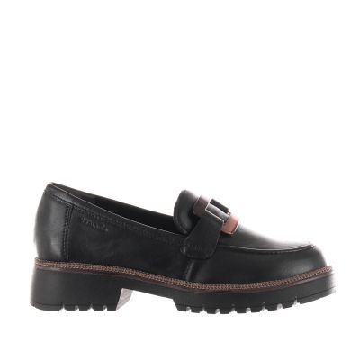 Mocassino in pelle con accessorio