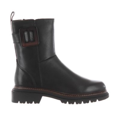 Stivaletto in pelle con fibbia