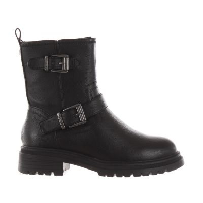 Stivaletto in pelle con fibbie