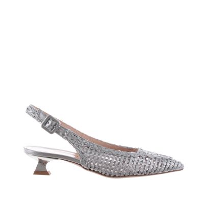 Ballerina slingback ricamata