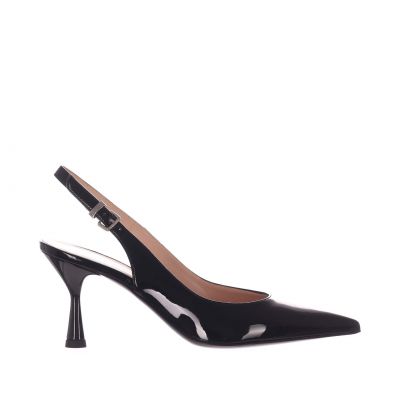 Décolleté slingback in vernice