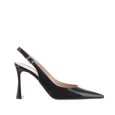 Décolleté slingback in vernice