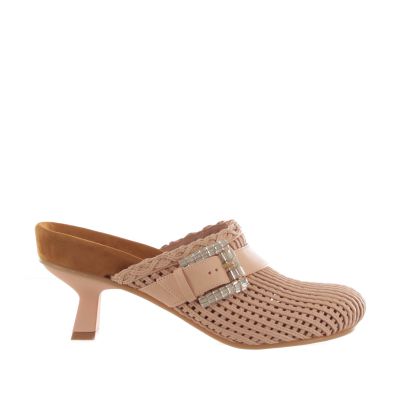 Sabot in pelle intrecciata