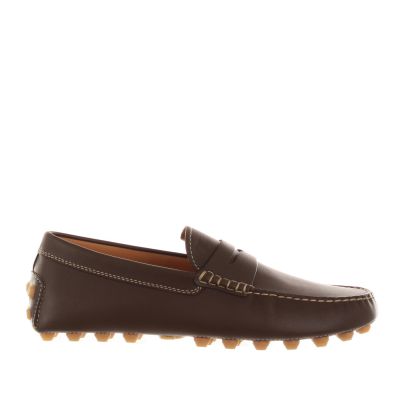 Mocassino gommino bubble in pelle