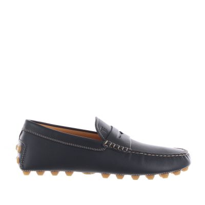 Mocassino gommino bubble in pelle