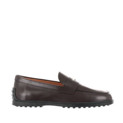 Mocassino in pelle con mascherina