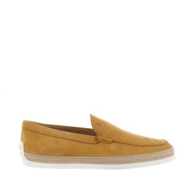 Slip on in nabuk con gommini e rafia