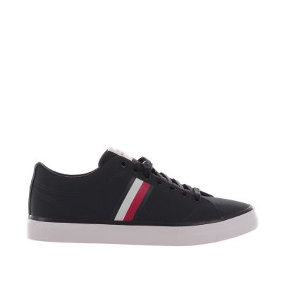 Sneakers basse in canvas con iconico nastro
