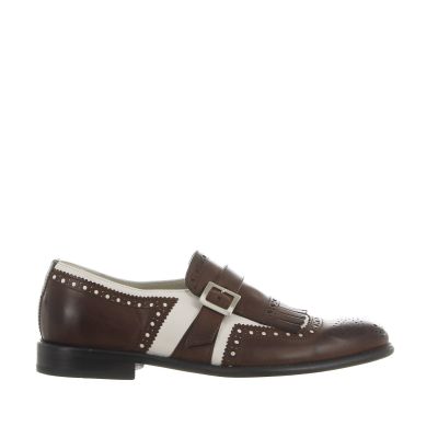 Brogue monk strap con frangia
