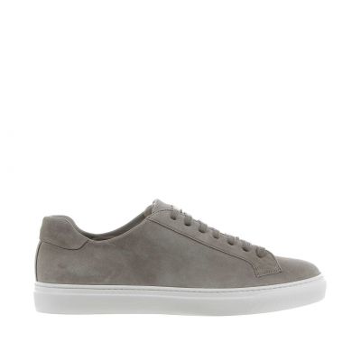 Sneaker in camoscio con fondo a cassetta