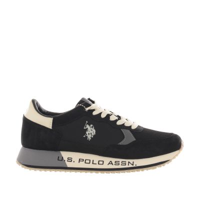 Sneaker in camoscio e tessuto tecnico