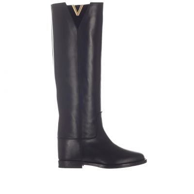 Stivale tubolare malibu in pelle