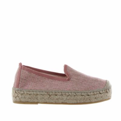 Espadrillas loafer in canvas con dettagli lamè 