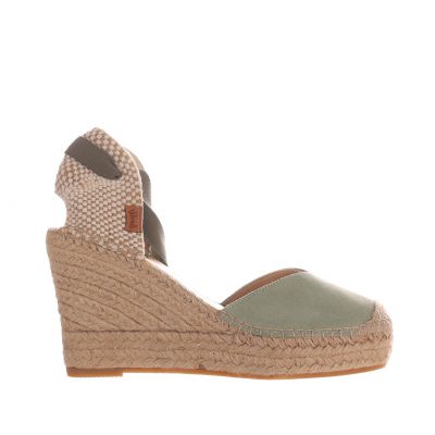Espadrillas sandalia in camoscio