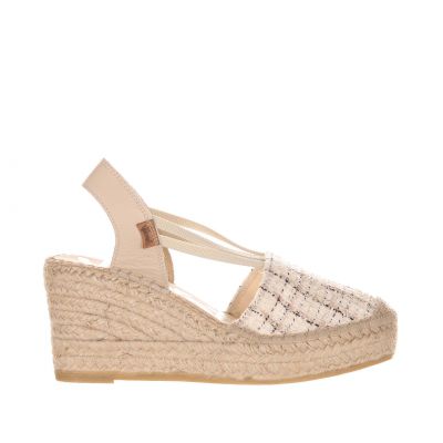 Espadrillas valenciana elasticos in tweed