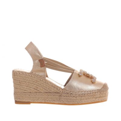 Espadrillas valenciana in nappa metal