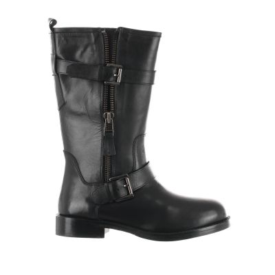 Stivale biker in pelle